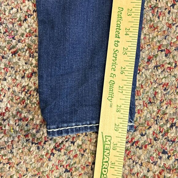 True Religion Casey Blue Medium Wash Lower Rise Skinny Jeans Size 31 - Picture 13 of 16